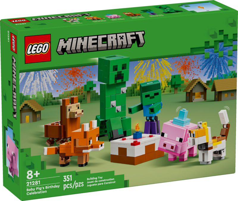 LEGO® Minecraft® 21281 Oslava narozenin Prasátka