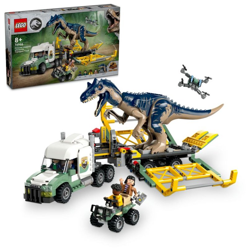 LEGO® Jurassic World™ 76966 Dinosauří mise: Přeprava allosaura - poškozená krabice!!