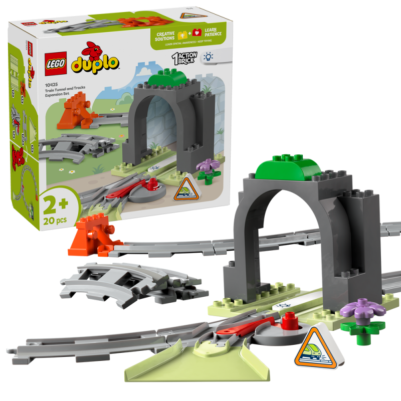 LEGO® DUPLO® 10425 Železniční tunel a koleje – rozšiřující sada