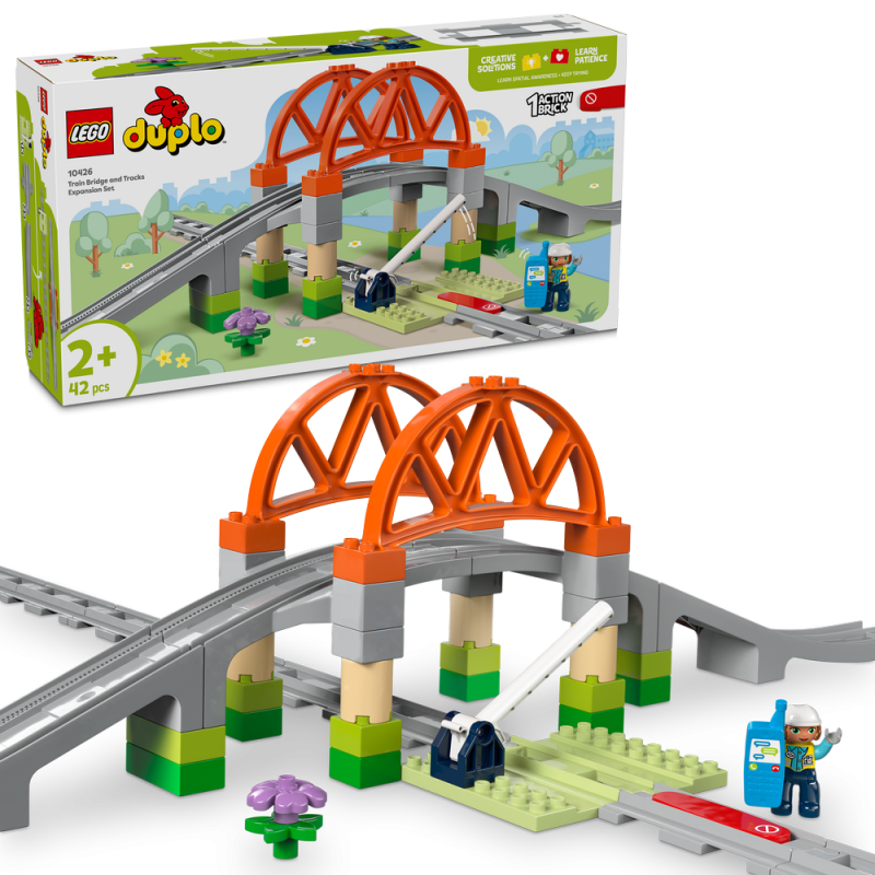 LEGO® DUPLO® 10426 Železniční most a koleje – rozšiřující sada