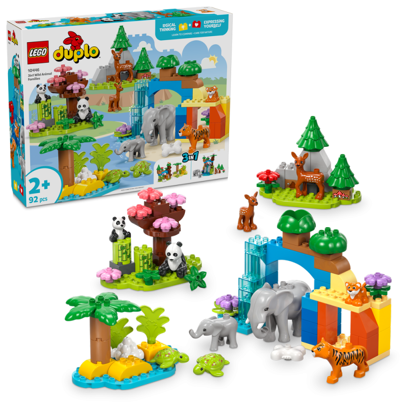 LEGO® DUPLO® 10446 Rodinky divokých zvířat 3 v 1