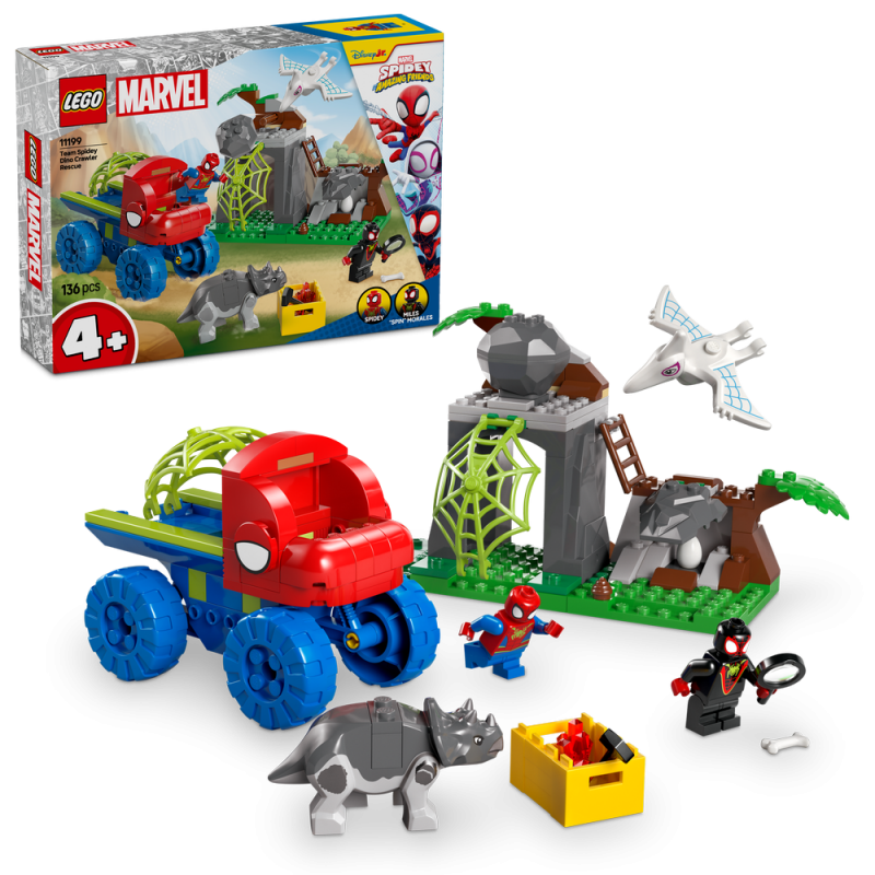 LEGO® Marvel 11199 Spideyho tým a záchrana dinosaurů s truckem