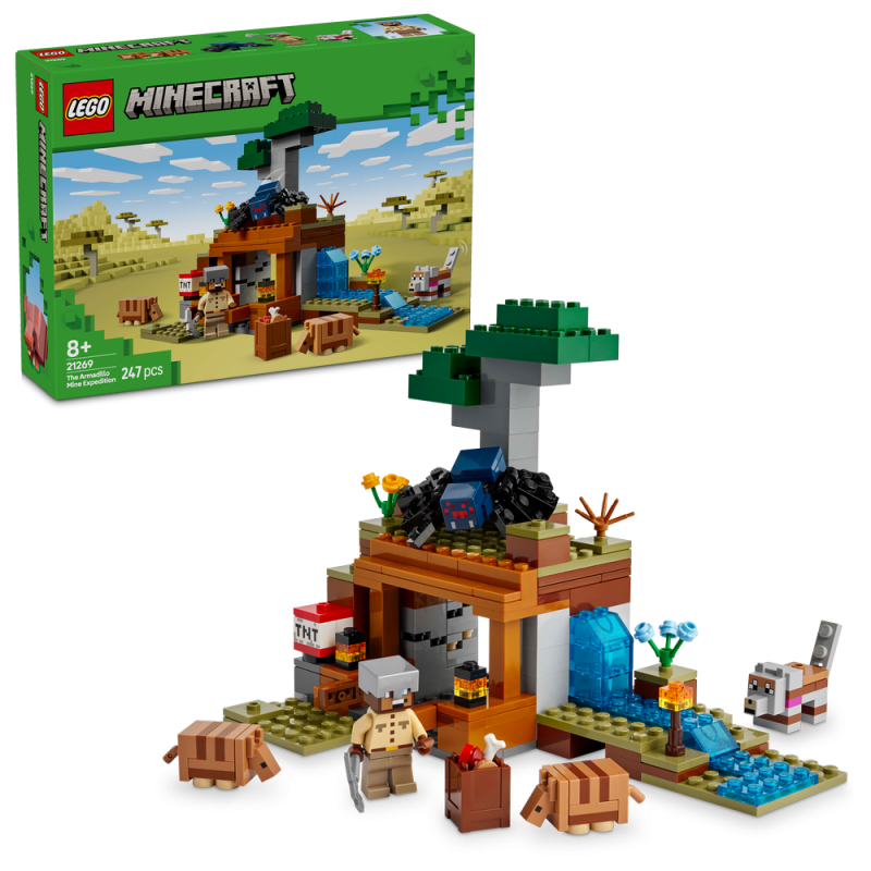 LEGO® Minecraft®  21269 Výprava do dolu a pásovec