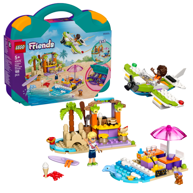 LEGO® Friends 42672 Kreativní plážový a cestovní kufřík