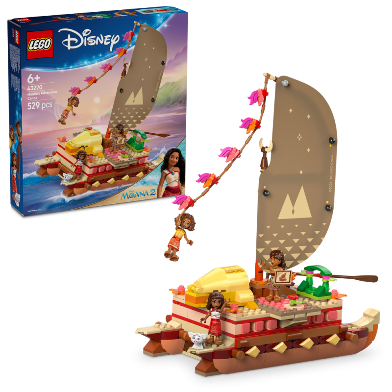 LEGO® │ Disney Princess 43270 Vaiana a dobrodružství na kánoi