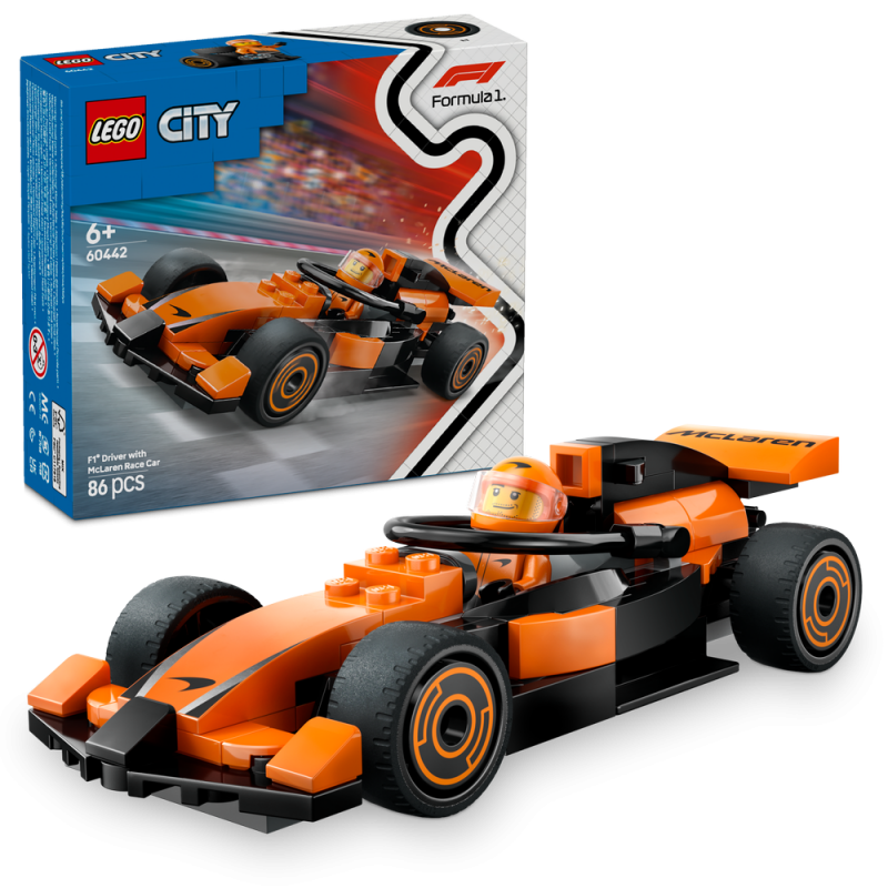 LEGO® City 60442 Jezdec F1® se závodním vozem McLaren