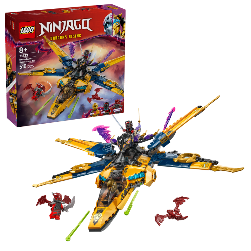 LEGO® NINJAGO® 71833 Ras, Arin a superbouřkové letadlo