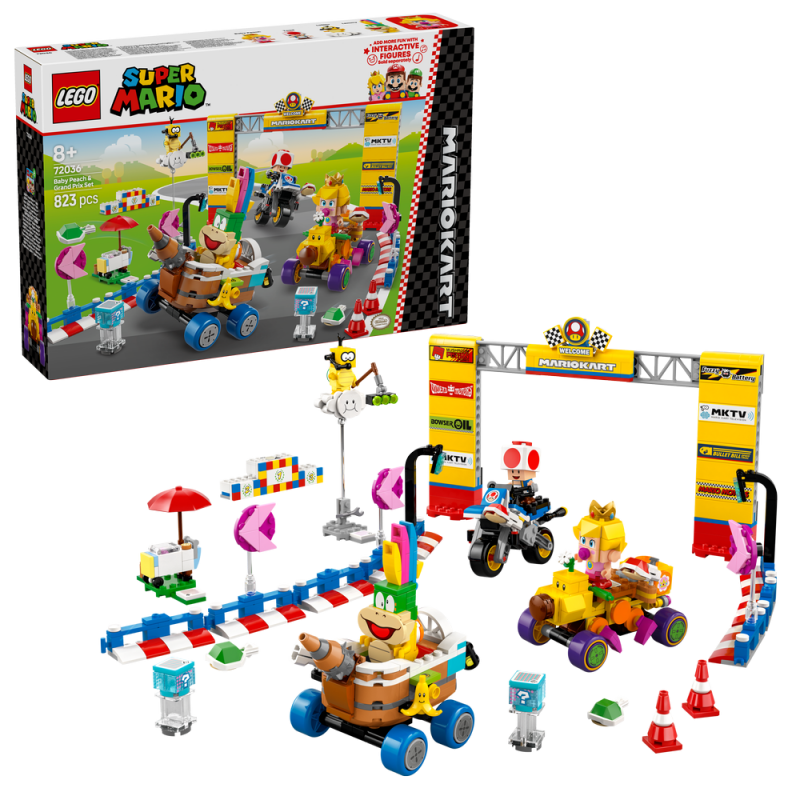 LEGO® Super Mario™ 72036 Mario Kart™ –  Baby Peach a sada Grand Prix