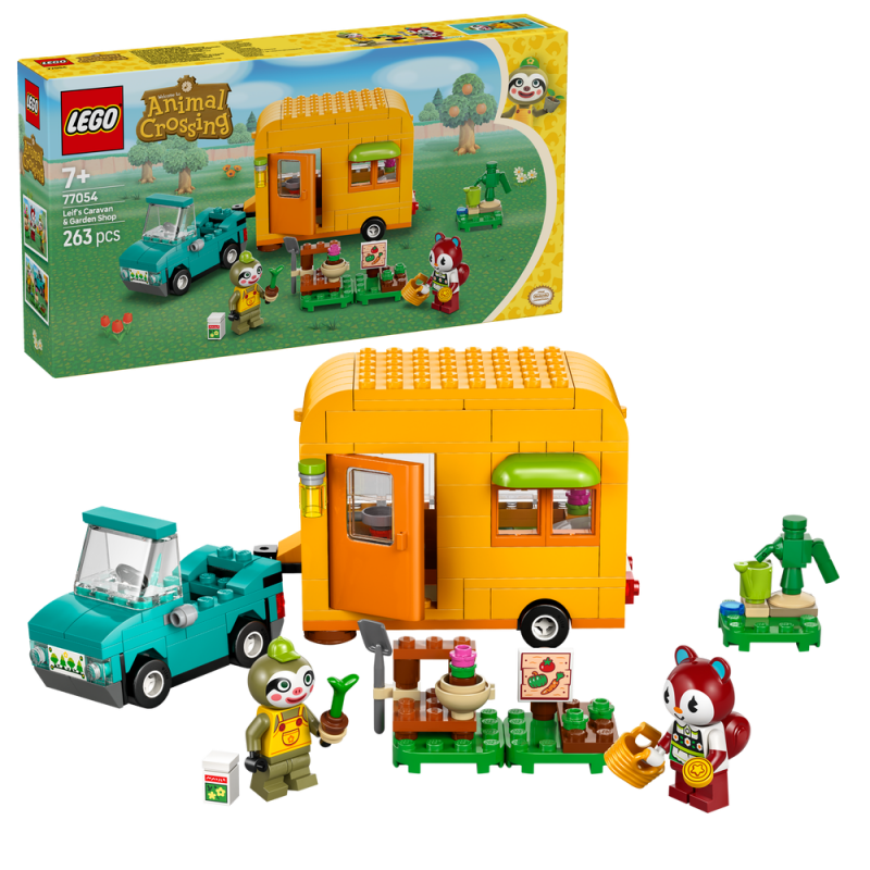 LEGO® Animal Crossing™ 77054 Leif, karavan a zahradnictví