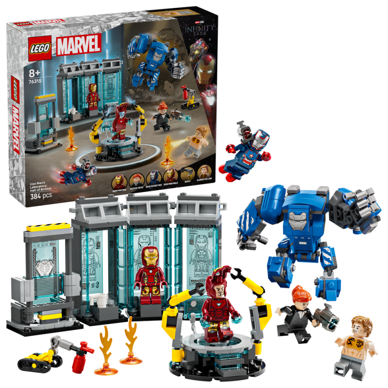 LEGO® Marvel 76315 Iron Man a jeho laboratoř: Síň brnění