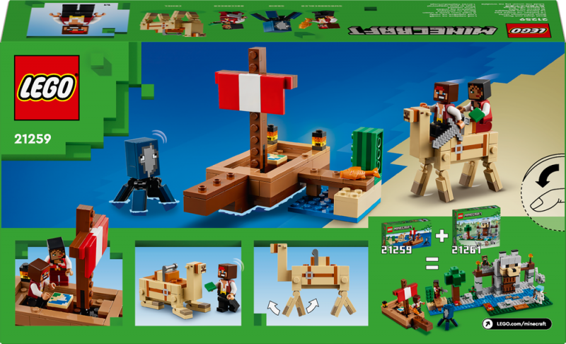 LEGO® Minecraft® 21259 Plavba na pirátské lodi