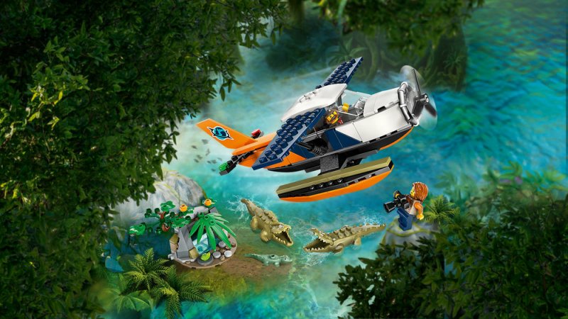 LEGO® City 60425 Hydroplán na průzkum džungle