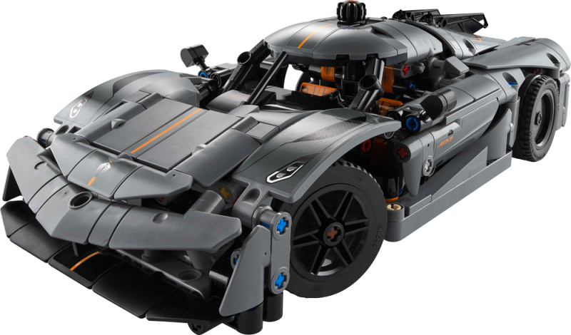 LEGO® Technic 42173 Šedé hyperauto Koenigsegg Jesko Absolut