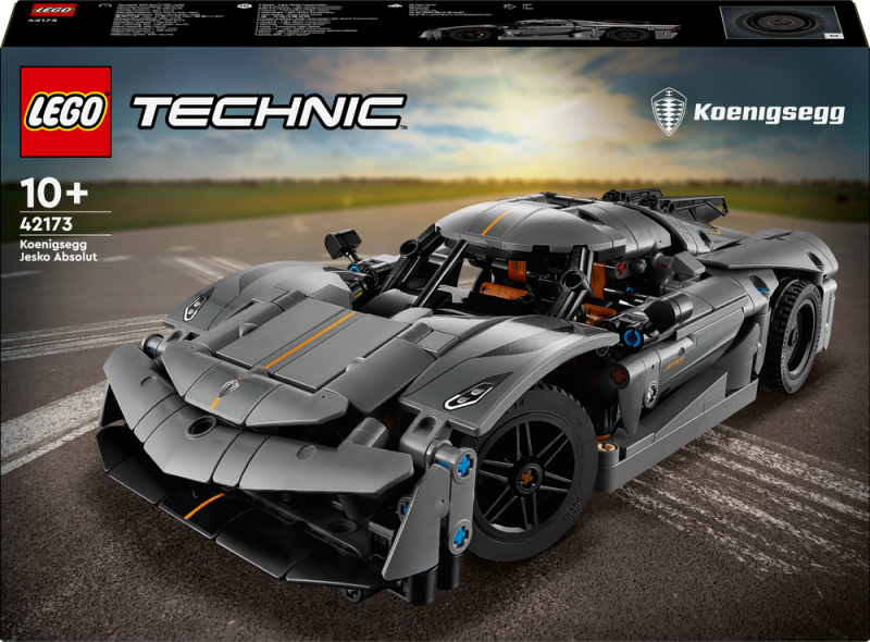 LEGO® Technic 42173 Šedé hyperauto Koenigsegg Jesko Absolut