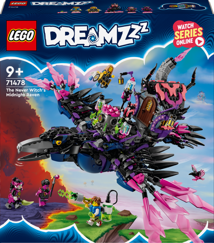 LEGO® DREAMZzz™ 71478 Nikdyčarodějnice a její Půlnoční krkavec