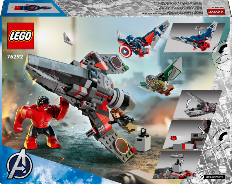 LEGO® Marvel 76292 Souboj: Kapitán Amerika vs. Red Hulk