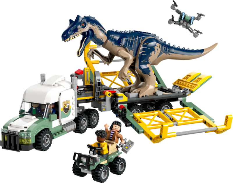 LEGO® Jurassic World™ 76966 Dinosauří mise: Přeprava allosaura - poškozená krabice!!