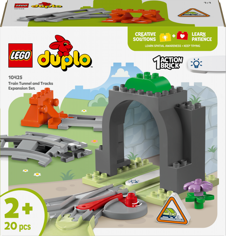 LEGO® DUPLO® 10425 Železniční tunel a koleje – rozšiřující sada