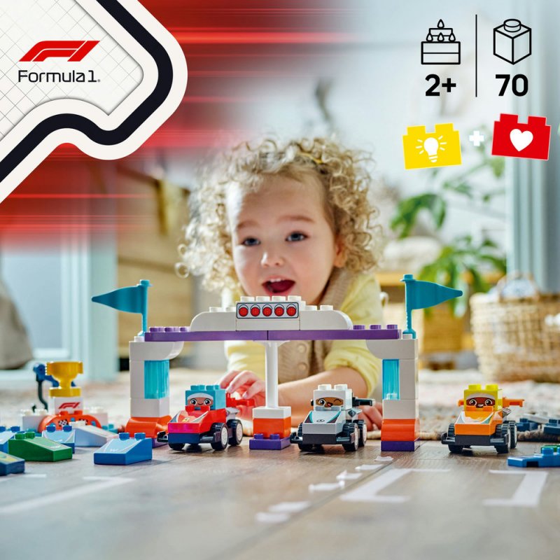 LEGO® DUPLO® 10445 Závodní auta a řidiči týmu F1®