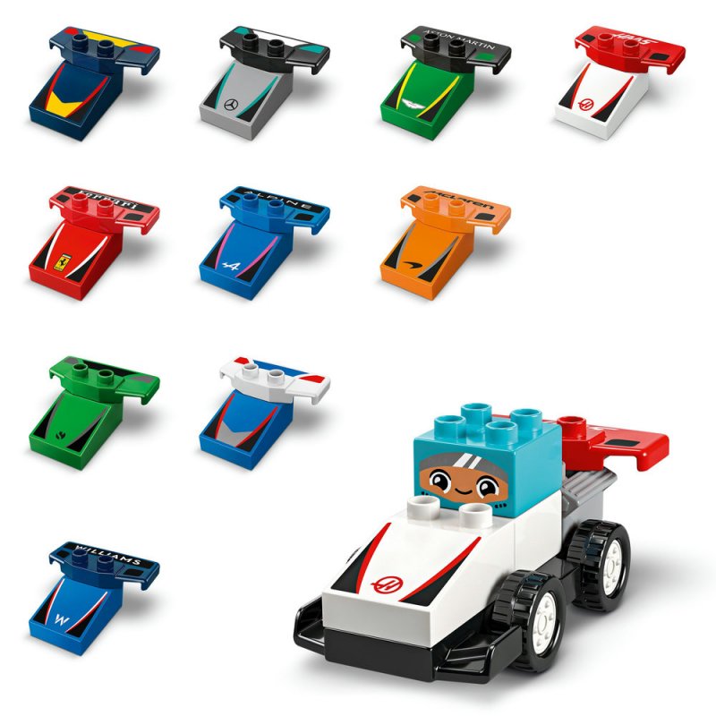 LEGO® DUPLO® 10445 Závodní auta a řidiči týmu F1®