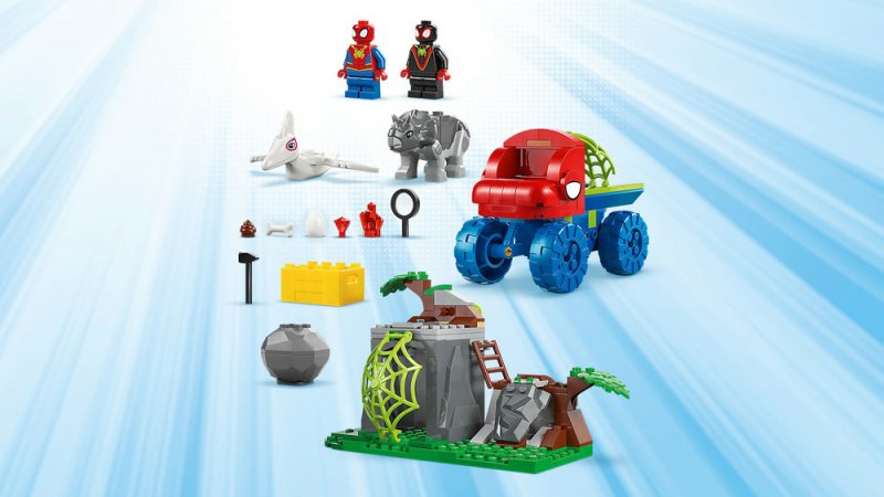 LEGO® Marvel 11199 Spideyho tým a záchrana dinosaurů s truckem