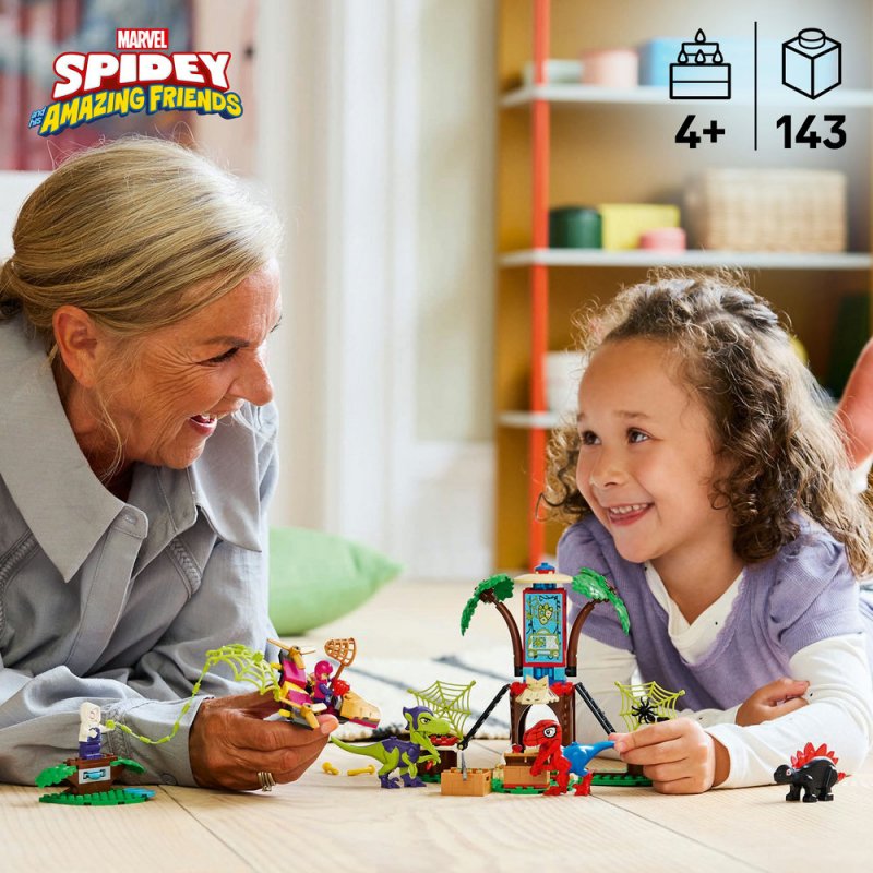 LEGO® Marvel 11200 Spidey, Gobby a raptoří bitva na základně na stromě