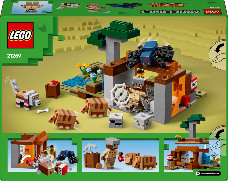 LEGO® Minecraft®  21269 Výprava do dolu a pásovec