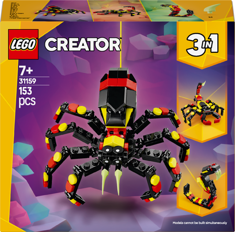 LEGO® Creator 3v1 31159 Divoká zvířata: Překvapivý pavouk