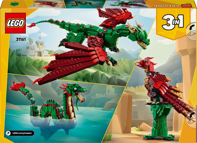 LEGO® Creator 3v1 31161 Středověký drak