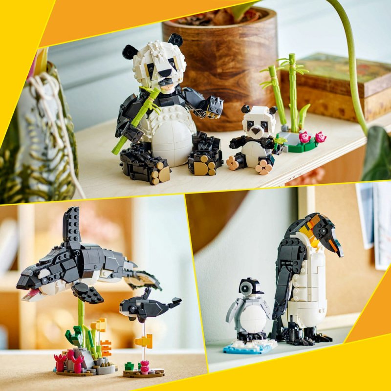 LEGO® Creator 3v1 31165 Divoká zvířata: Pandí rodinka