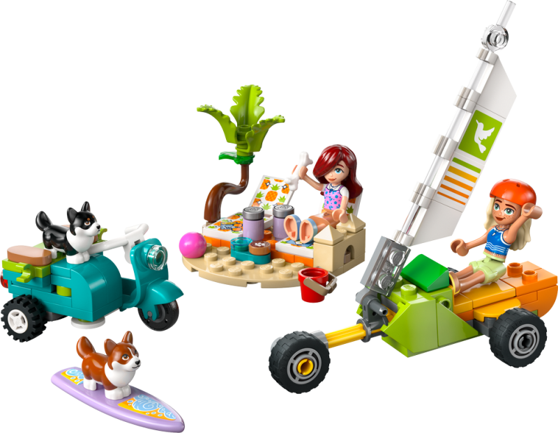 LEGO® Friends 42641 Dobrodružství se surfujícími psy a skútrem