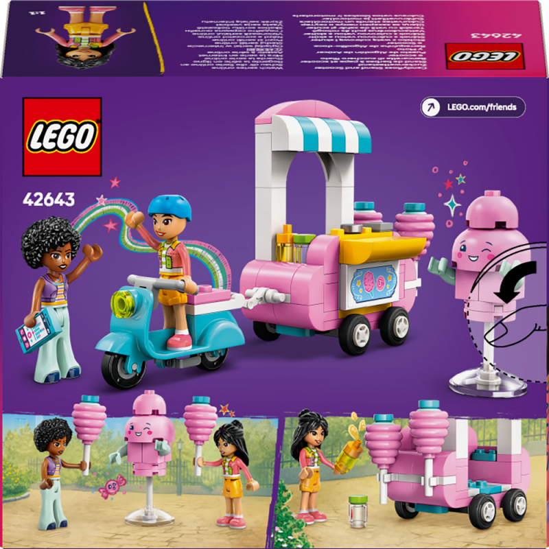 LEGO® Friends 42643 Stánek s cukrovou vatou a skútr