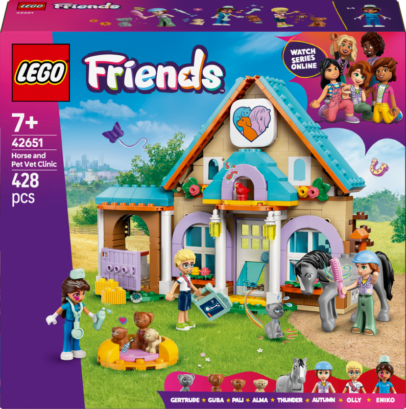 LEGO® Friends 42651 Veterinární klinika pro koně a domácí mazlíčky