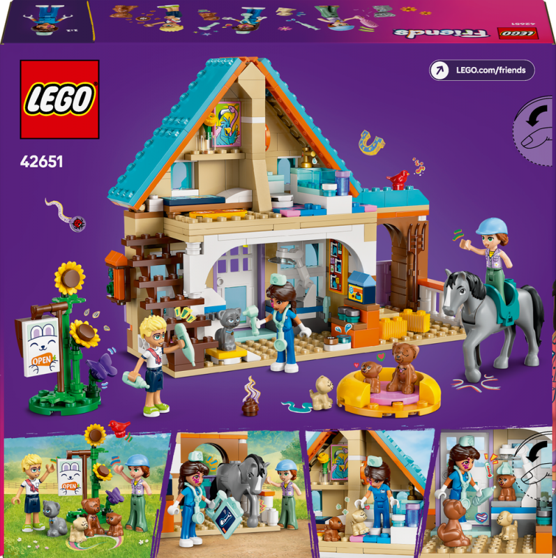 LEGO® Friends 42651 Veterinární klinika pro koně a domácí mazlíčky