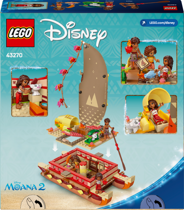 LEGO® │ Disney Princess 43270 Vaiana a dobrodružství na kánoi