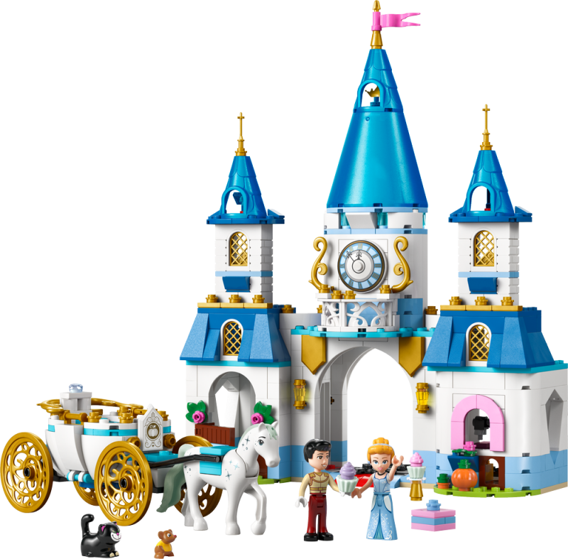 LEGO® │ Disney Princess 43275 Popelčin zámek a kočár s koňmi