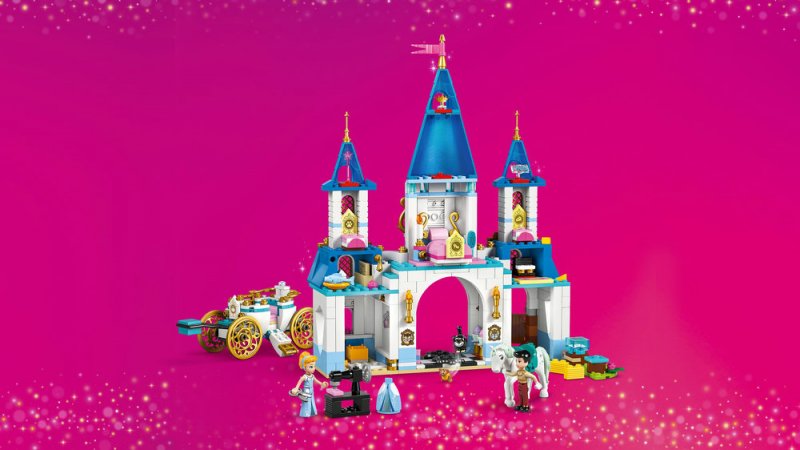 LEGO® │ Disney Princess 43275 Popelčin zámek a kočár s koňmi