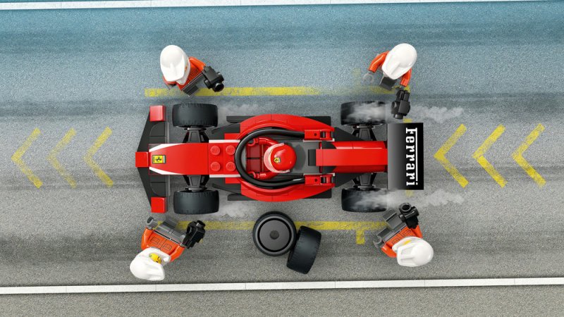 LEGO® City 60443 Zastávka v boxech F1® a personál s vozem Ferrari