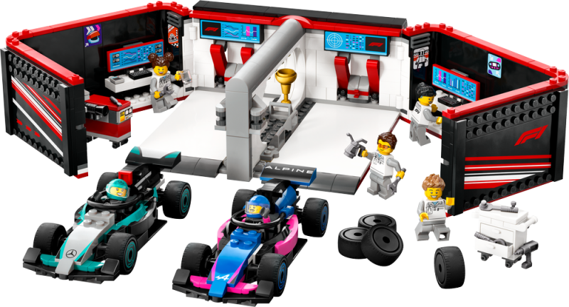 LEGO® City 60444 Garáž F1® a vozy Mercedes-AMG a Alpine