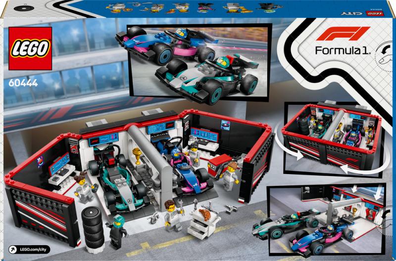 LEGO® City 60444 Garáž F1® a vozy Mercedes-AMG a Alpine