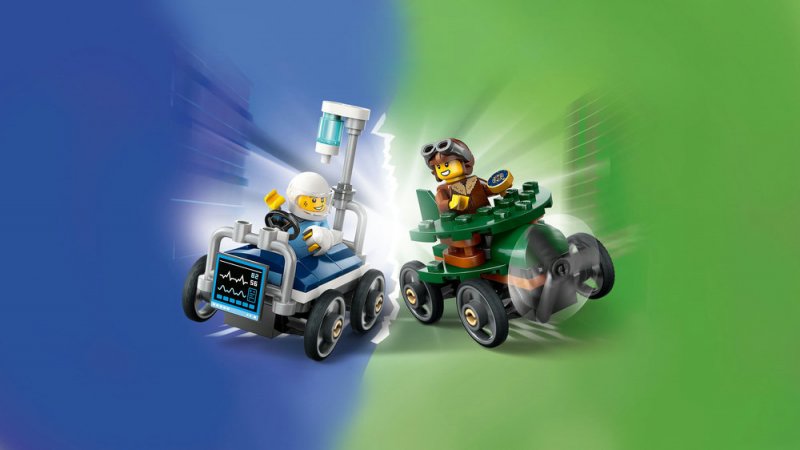 LEGO® City 60459 Závodní balíček: Letadlo vs. nemocniční lůžko