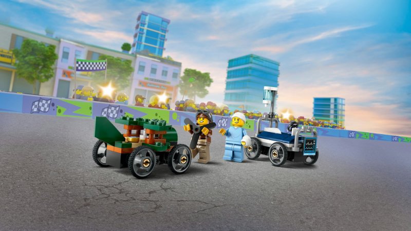 LEGO® City 60459 Závodní balíček: Letadlo vs. nemocniční lůžko