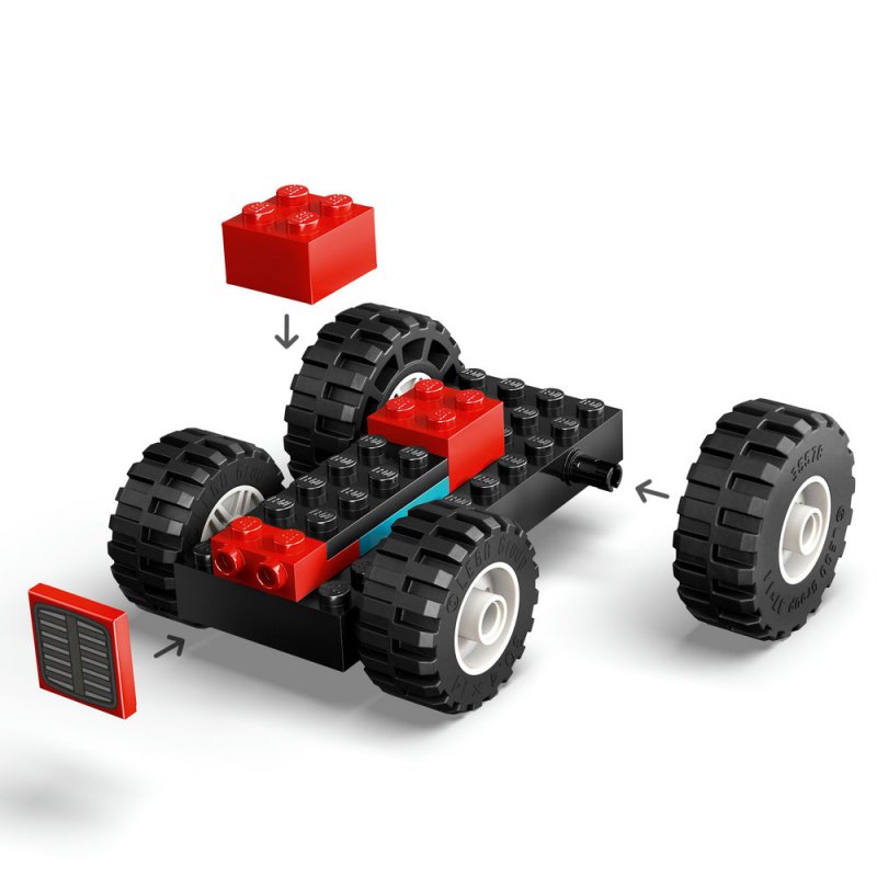 LEGO® City 60461 Červený traktor s přívěsem a ovcemi