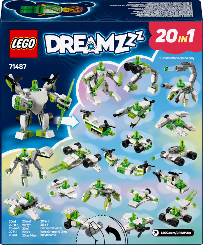 LEGO® DREAMZzz™ 71487 Z-Flekova dobrodružství s roboty a vozidly