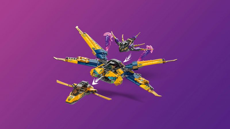 LEGO® NINJAGO® 71833 Ras, Arin a superbouřkové letadlo