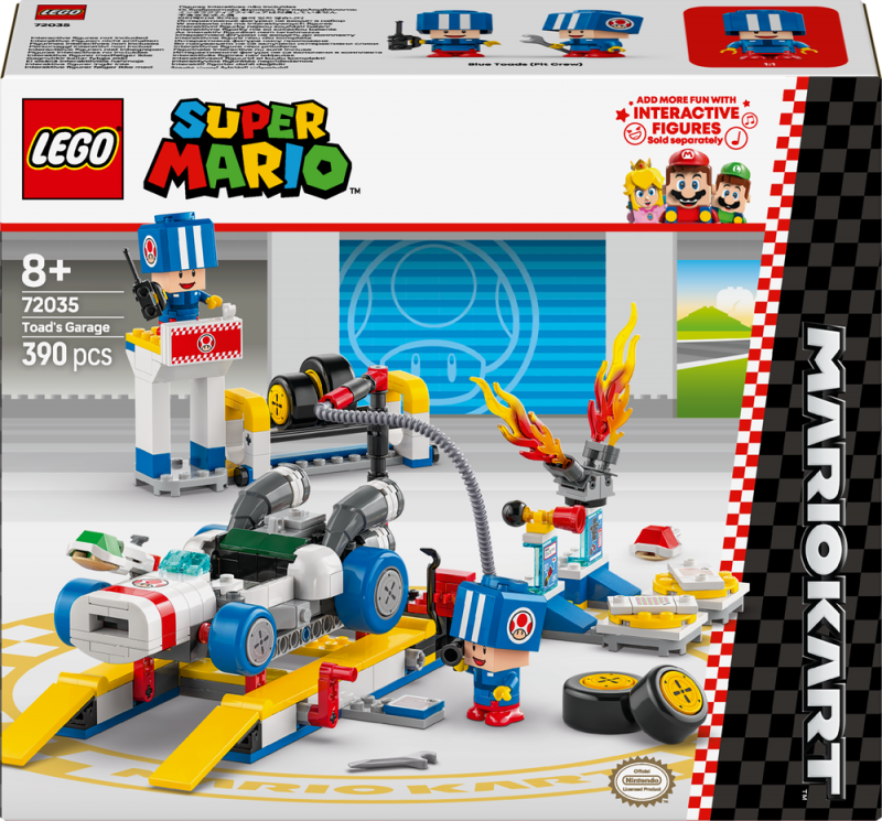 LEGO® Super Mario™ 72035 Mario Kart™ – Toad a jeho garáž