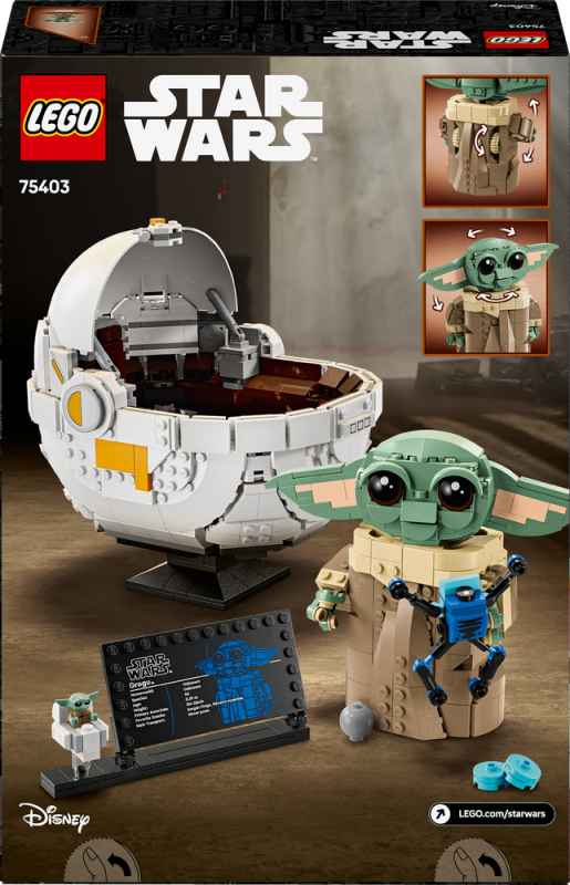 LEGO® Star Wars™ 75403 Grogu™ ve vznášejícím se kočárku