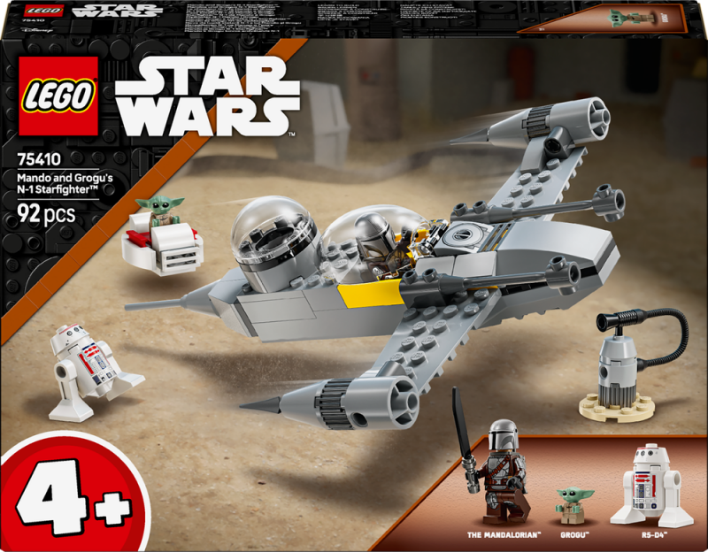 LEGO® Star Wars™ 75410 Mando, Grogu a stíhačka N-1 Starfighter™