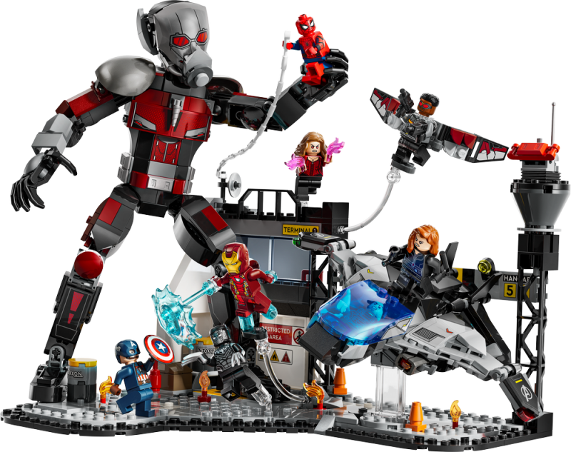 LEGO® Marvel 76314 Akční bitva – Captain America: Občanská válka