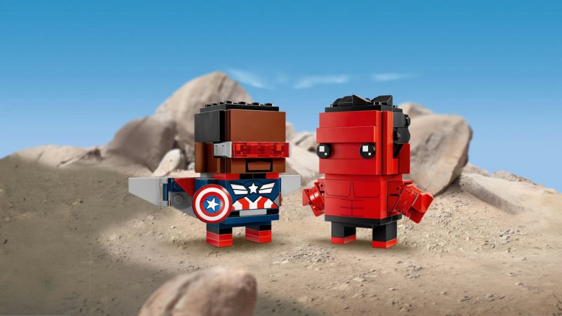 LEGO® BrickHeadz™ Marvel 40668 Figurky Kapitána Ameriky a Červeného Hulka